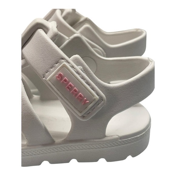 Sperry Toddler White Caged Sandals Size: 4 - Picture 4 of 8